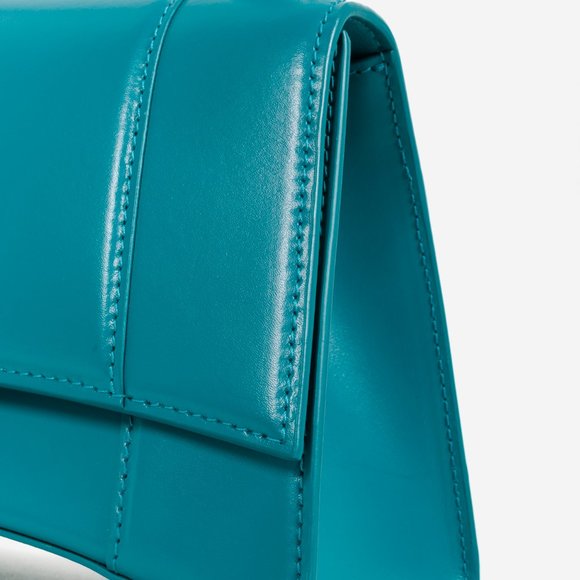 Balenciaga Hourglass Small Leather Bag in Teal - Picture 9 of 13